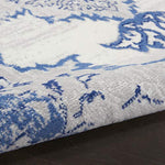 Nourison Whimsicle Vintage Ivory Blue 2' x 3' Area Rug, Easy Cleaning, Non Shedding, Bed Room, Living Room, Dining Room, Kitchen (2x3)