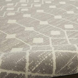 Nourison Grafix Moroccan Grey 5'3" x 7'3" Area Rug, Easy Cleaning, Non Shedding, Bed Room, Living Room, Dining Room, Kitchen (5x7)