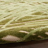 Nourison Aloha Ivory Green 3'6" x 5'6" Area Rug, Easy Clean, Non Shedding, Bed Room, Living Room, Dining Room, Kitchen (4' x 6')