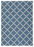 Nourison Home & Garden Indoor/Outdoor Navy 7'9" x 10'10" Area-Rug, Easy washing, Non Shedding, Bed Room, Living Room, Dining Room, Kitchen (8x11)