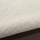 Nourison Essentials Indoor/Outdoor Ivory Beige 6' x Round Area Rug, Easy Cleaning, Non Shedding, Bed Room, Living Room, Dining Room, Backyard, Deck, Patio (6 Round)