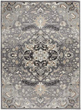 Nourison Elation Floral Grey 2'3" x 7'6" Area -Rug, Easy -Cleaning, Non Shedding, Bed Room, Living Room, Dining Room, Kitchen (2x7)
