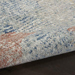 Nourison Concerto Abstract Ivory/Multi 2'2" x 7'6" Area -Rug, Easy -Cleaning, Non Shedding, Bed Room, Living Room, Dining Room, Kitchen (2x8)