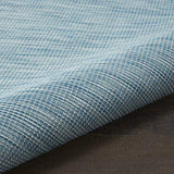 Nourison Positano 5' x 7' Aqua Fabric Modern Area Rug (5' x 7')