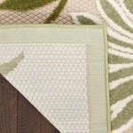 Nourison Aloha 4' x 6' Ivory Green Fabric Outdoor Area Rug (4' x 6')