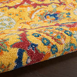 Nourison Allur Traditional Yellow/Multi 3' x 5' Area--Rug, Easy--Cleaning, Non Shedding, Bed Room, Living Room, Dining Room, Kitchen (3x5)