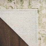 Nourison Astra Machine Washable Ivory Green 3'3" x 5' Area Rug, Easy Clean, Non Shedding, Bed Room, Living Room, Dining Room, Kitchen (3' x 5')