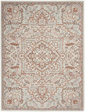 Nourison Elation Floral Ivory Brick 2' x 3' Area Rug, Easy Clean, Non Shedding, Bed Room, Living Room, Dining Room, Kitchen (2x3)