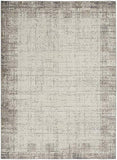Nourison Elation Abstract Ivory Grey 4' x 6' Area Rug, Easy Cleaning, Non Shedding, Bed Room, Living Room, Dining Room, Kitchen (4x6)