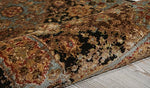 Nourison Delano Traditional Black/Blue 2' x 3' Area-Rug, Easy-Cleaning, Non Shedding, Bed Room, Living Room, Dining Room, Kitchen (2x3)