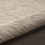 Nourison Positano Indoor/Outdoor Beige 6' x Round Area Rug, Easy Cleaning, Non Shedding, Bed Room, Living Room, Dining Room, Backyard, Deck, Patio (6 Round)