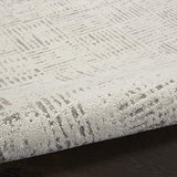 Nourison Elation Abstract Ivory Grey 4' x 6' Area Rug, Easy Cleaning, Non Shedding, Bed Room, Living Room, Dining Room, Kitchen (4x6)