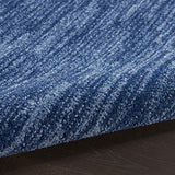 Nourison Essentials Indoor/Outdoor Navy Blue 5' x 7' Area Rug, Easy Cleaning, Non Shedding, Bed Room, Living Room, Dining Room, Backyard, Deck, Patio (5x7)