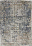 Nourison Concerto Abstract Blue Beige 3' x 5' Area -Rug, Easy -Cleaning, Non Shedding, Bed Room, Living Room, Dining Room, Kitchen (3x5)