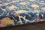Nourison Passion Navy 3'9" x 5'9" Area Rug, Boho, Moroccan, Bed Room, Living Room, Dining Room, Kitchen, Easy Cleaning, Non Shedding, (4' x 6')
