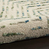 Nourison Vail Modern Iv/Green 8'3' x 11'6' Area -Rug, Easy -Cleaning, Non Shedding, Bed Room, Living Room, Dining Room, Kitchen (8x12)