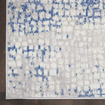 Nourison Whimsicle Abstract Grey Blue 2' x 3' Area Rug, Easy Cleaning, Non Shedding, Bed Room, Living Room, Dining Room, Kitchen (2x3)