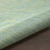 Nourison Positano Indoor/Outdoor Blue/Green 7' x 10' Area Rug, Easy Cleaning, Non Shedding, Bed Room, Living Room, Dining Room, Backyard, Deck, Patio (7x10)