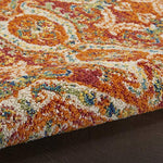 Nourison Allur Non-Shedding Transitional Moroccan Red Multicolor 2'3" x 7'6" Area Rug, (8' Runner)