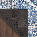 Nourison Vintage Home Vintage Blue 3'9" x 5'9" Area Rug, Easy Clean, Non Shedding, Bed Room, Living Room, Dining Room, Backyard, Deck, Patio (4x6)
