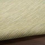 Nourison Positano Indoor/Outdoor Green 5' x 7' Area Rug, Easy Cleaning, Non Shedding, Bed Room, Living Room, Dining Room, Backyard, Deck, Patio (5x7)