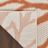 Nourison Washables 32x48 Outdoor Polypropylene Fabric Rug in Ivory/Multi-Color