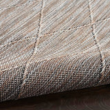 Nourison Practical Solutions Indoor/Outdoor Grey Mocha 5' x 7' Area -Rug, Easy -Cleaning, Non Shedding, Bed Room, Living Room, Dining Room, Backyard, Deck, Patio (5x7)" }