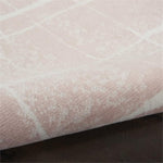 Nourison Whimsicle Pink Ivory 2' x 8' Area Rug, Contemporary, Artistic, Easy Cleaning, Non Shedding, Bed Room, Living Room, Dining Room, Kitchen, (8' Runner)