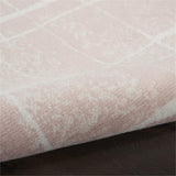Nourison Whimsicle Pink Ivory 2' x 8' Area Rug, Contemporary, Artistic, Easy Cleaning, Non Shedding, Bed Room, Living Room, Dining Room, Kitchen, (8' Runner)