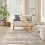Nourison Aloha Indoor/Outdoor Ivory/Navy 2'8" x 4' Area Rug, Easy Cleaning, Non Shedding, Bed Room, Living Room, Dining Room, Backyard, Deck, Patio (3x4)