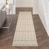 Nourison Royal Moroccan Farmhouse Beige/Grey 2'3" x 12' Area Rug, Easy Cleaning, Non Shedding, Bed Room, Living Room, Dining Room, Kitchen (2x12)