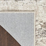 Nourison Glam Abstract Cream Grey 2'3" x 7'6" Area Rug, Easy Clean, Non Shedding, Bed Room, Living Room, Dining Room, Kitchen (2x8)