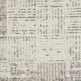Nourison Elation Abstract Ivory Grey 4' x 6' Area Rug, Easy Cleaning, Non Shedding, Bed Room, Living Room, Dining Room, Kitchen (4x6)