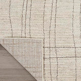 Nourison Santa Cruz Abstract Ivory Grey 2'2" x 7'6 Area Rug, Easy-Cleaning, Non Shedding, Bed Room, Living Room, Dining Room, Kitchen (2x8)