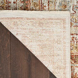 Nourison Petra Traditional Traditional Vintage Ivory/Multi 2'3" x 10'2" Area Rug, Easy Clean, Non Shedding, Bed Room, Living Room, Dining Room, Kitchen (2x10)