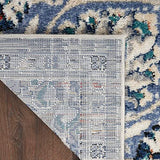 Nourison Passion Grey/Beige 2'2" x 10' Area -rug, Farmhouse, Transitional, Bed Room, Living Room, Dining Room, Kitchen, Easy -cleaning, Non Shedding, (10' Runner)