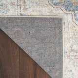 Nourison Astra Machine Washable Bohemian Denim Multi 5'3" x 7' Area Rug, Easy Clean, Non Shedding, Bed Room, Living Room, Dining Room, Kitchen (5x7)