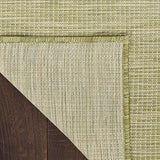 Nourison Positano Indoor/Outdoor Green 5' x 7' Area Rug, Easy Cleaning, Non Shedding, Bed Room, Living Room, Dining Room, Backyard, Deck, Patio (5x7)