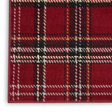 Nourison Grafix Red 5'3'' x 7'3'' Area-Rug, Modern, Plaid, Bed Room, Living Room, Dining Room, Kitchen, Easy-Cleaning, Non Shedding, (5' x 7')