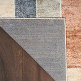 Nourison Astra Machine Washable Geometric Multicolor 4' x 6' Area -Rug, Easy -Cleaning, Non Shedding, Bed Room, Living Room, Dining Room, Kitchen (4x6)