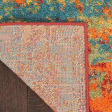 Nourison Essentials Indoor/Outdoor Flame 4' x 6' Area -Rug, Easy -Cleaning, Non Shedding, Bed Room, Living Room, Dining Room, Backyard, Deck, Patio (4x6)