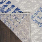Nourison Whimsicle Tribal Grey Blue 2' x 8' Area Rug, Easy Cleaning, Non Shedding, Bed Room, Living Room, Dining Room, Kitchen (2x8)