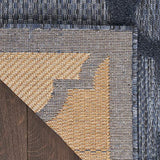 Nourison Easy Care Moroccan Navy Blue 4' x 6' Area Rug, Trellis, Easy Cleaning, Non Shedding, Bed Room, Living Room, Dining Room, Backyard, Deck, Patio (4x6)