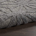 Nourison Palamos Indoor/Outdoor Dark Grey 8'10" x 11'10" Area Rug, Easy Cleaning, Non Shedding, Bed Room, Living Room, Dining Room, Backyard, Deck, Patio (9x12)