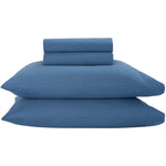 Nourison Dreamscape Solid Blue Queen 4-piece Bedding Sheet Set