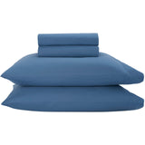 Nourison Dreamscape Solid Blue Queen 4-piece Bedding Sheet Set
