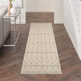 Nourison Royal Moroccan Farmhouse Beige/Grey 2'3" x 10' Area Rug, Easy Cleaning, Non Shedding, Bed Room, Living Room, Dining Room, Kitchen (2x10)