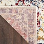 Nourison Grafix Vintage Blue Multicolor 3'9" x 5'9" Area -Rug, Easy -Cleaning, Non Shedding, Bed Room, Living Room, Dining Room, Kitchen (4x6)
