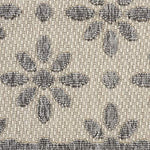 Nourison Palamos Indoor-Outdoor Cream 7'10" x 9'10" Area Rug, Easy Cleaning, Non Shedding, Bed Room, Living Room, Dining Room, Backyard, Deck, Patio (8x10)