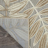 Nourison Aloha Indoor/Outdoor Natural 9'6" x 13' Area Rug, Easy Cleaning, Non Shedding, Bed Room, Living Room, Dining Room, Backyard, Deck, Patio (10x13)